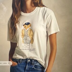 Ralph Lauren White Polo Bear T-Shirt